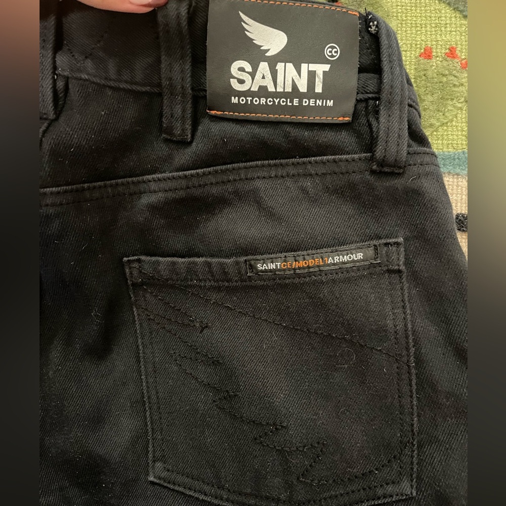 Men’s Saint motorcycle denim. Size 32x34